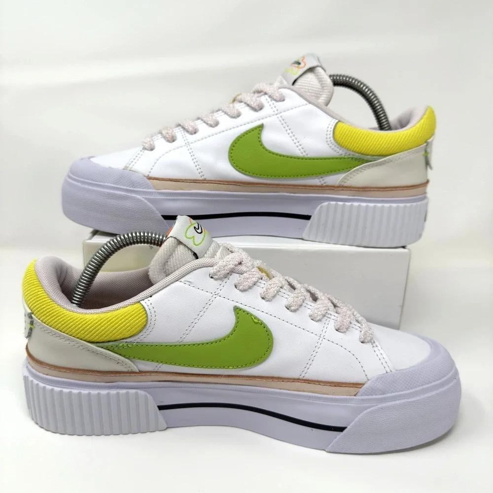 Nike Court Legacy Lift Sneakers Women's Size 10 White Lifestyle Shoes FD0872-100
